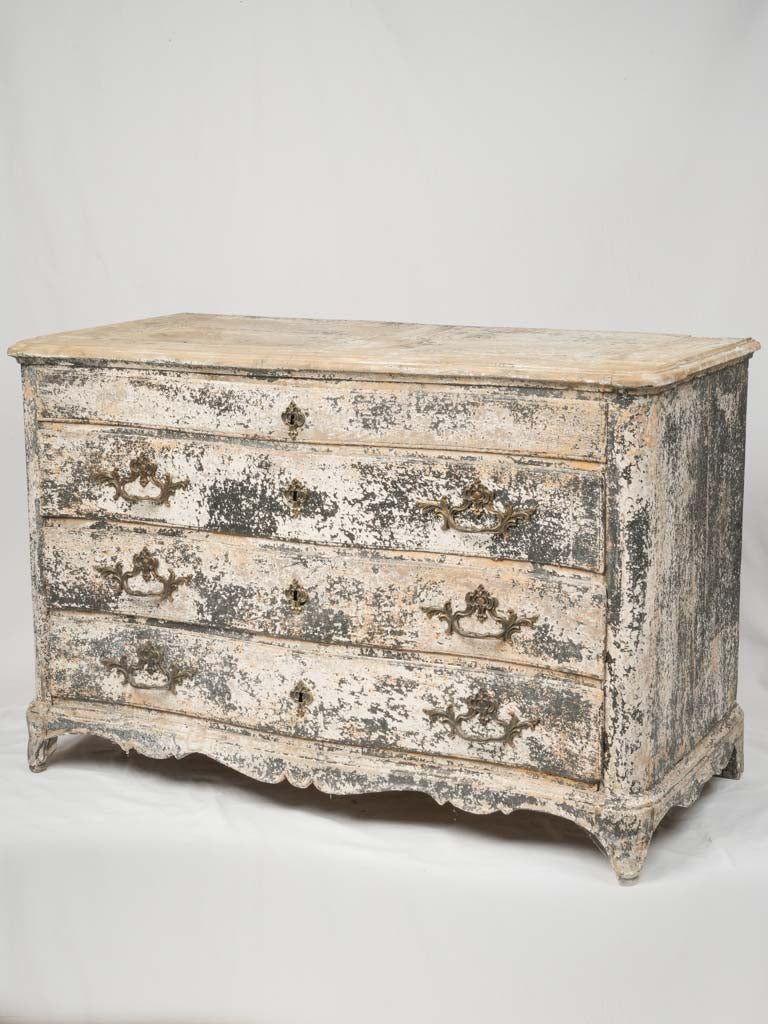 Distressed French oak 18th-century dresser