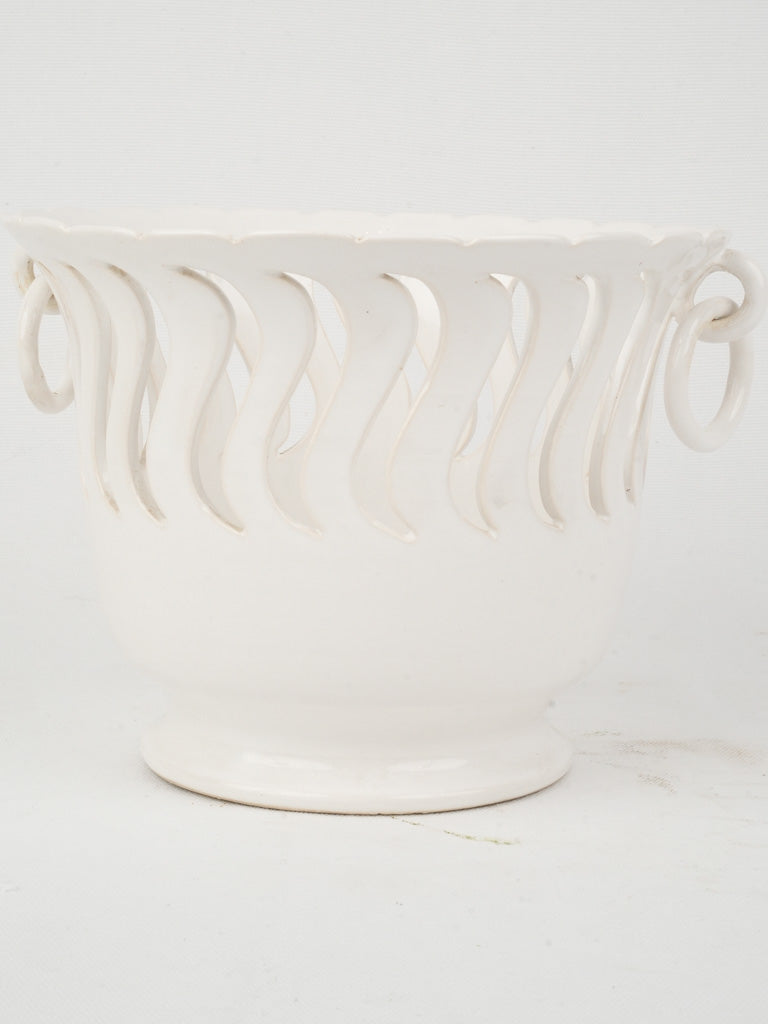 Flowing Cut-Out Vintage Cachepot Design