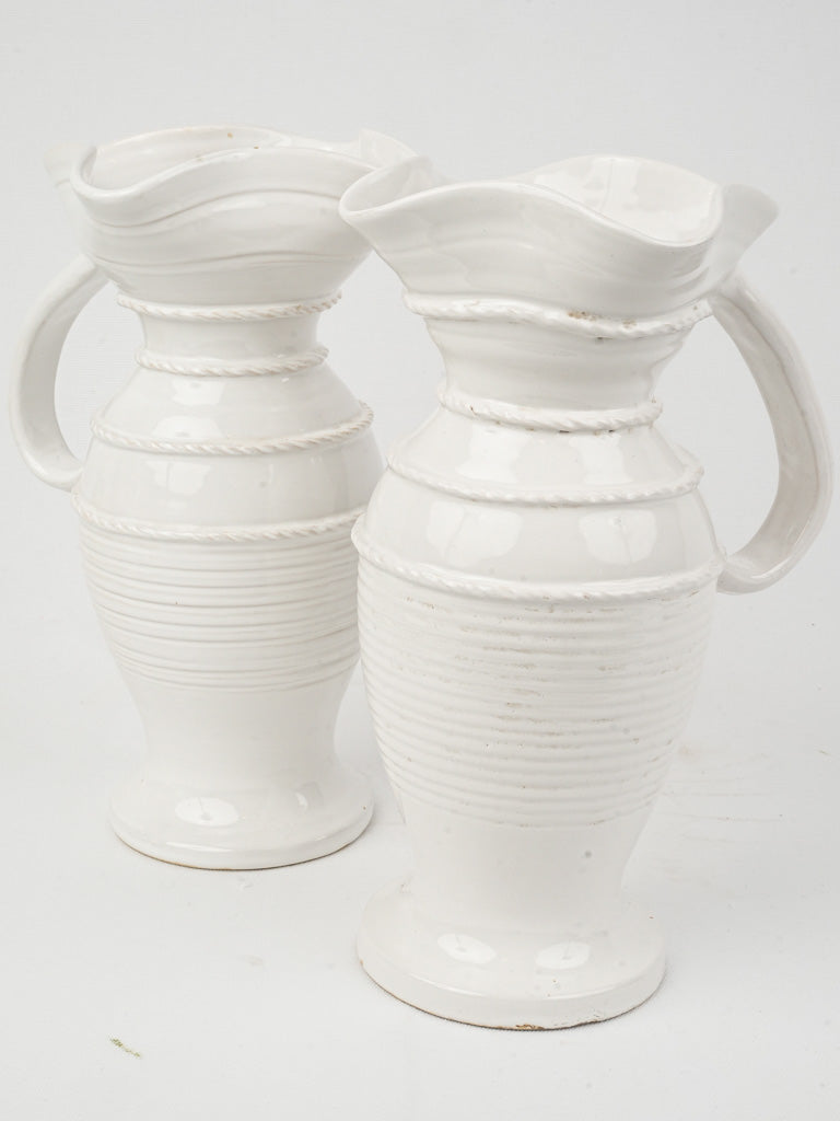 Early 20th Century Émile Tessier Ceramic Pitchers