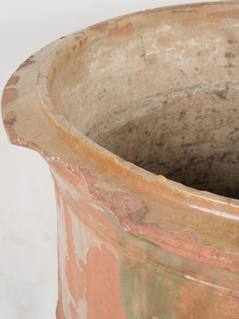 Elaborate medallion-adorned terracotta planter