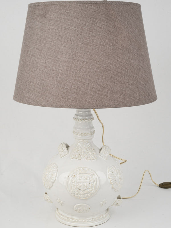 Rare Émile Tessier Mid-Century Lamp, Malicorne, 16½"