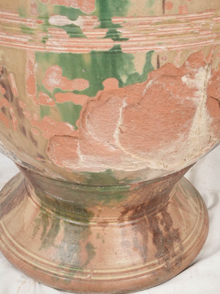 Classic baluster-shaped terracotta urn  