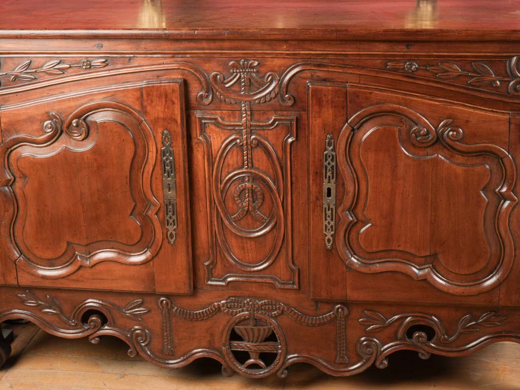 Vintage scrolling-leg French credenza