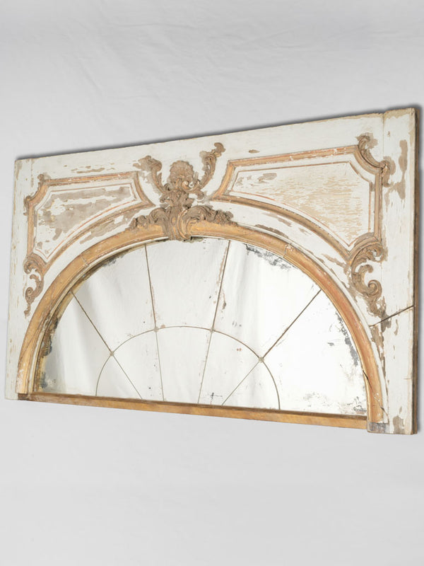 Ornate salvaged French boiserie wood panel