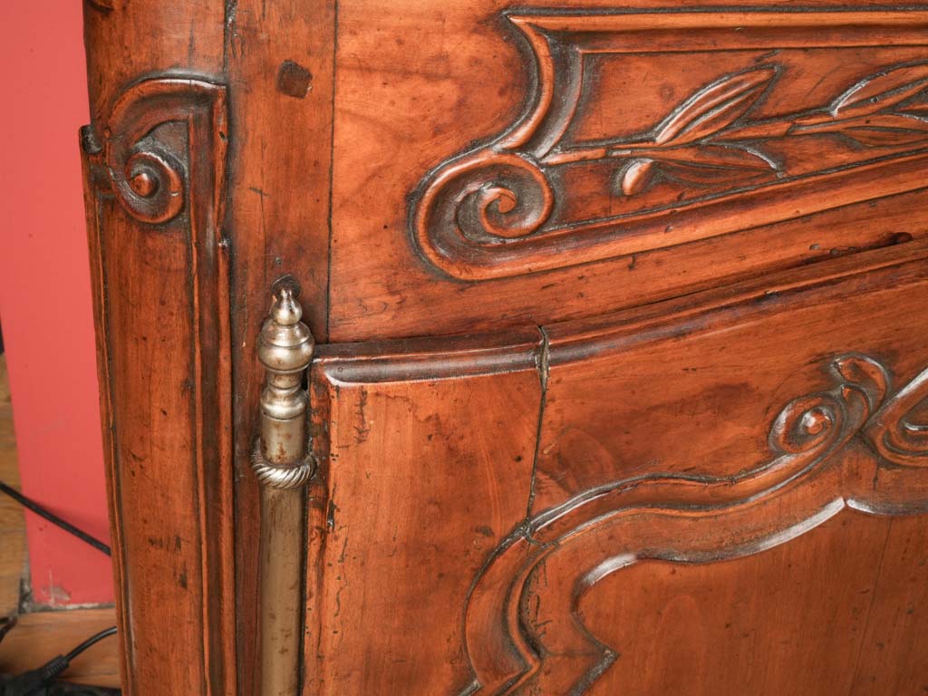 Ornate wrought-iron hinged sideboard