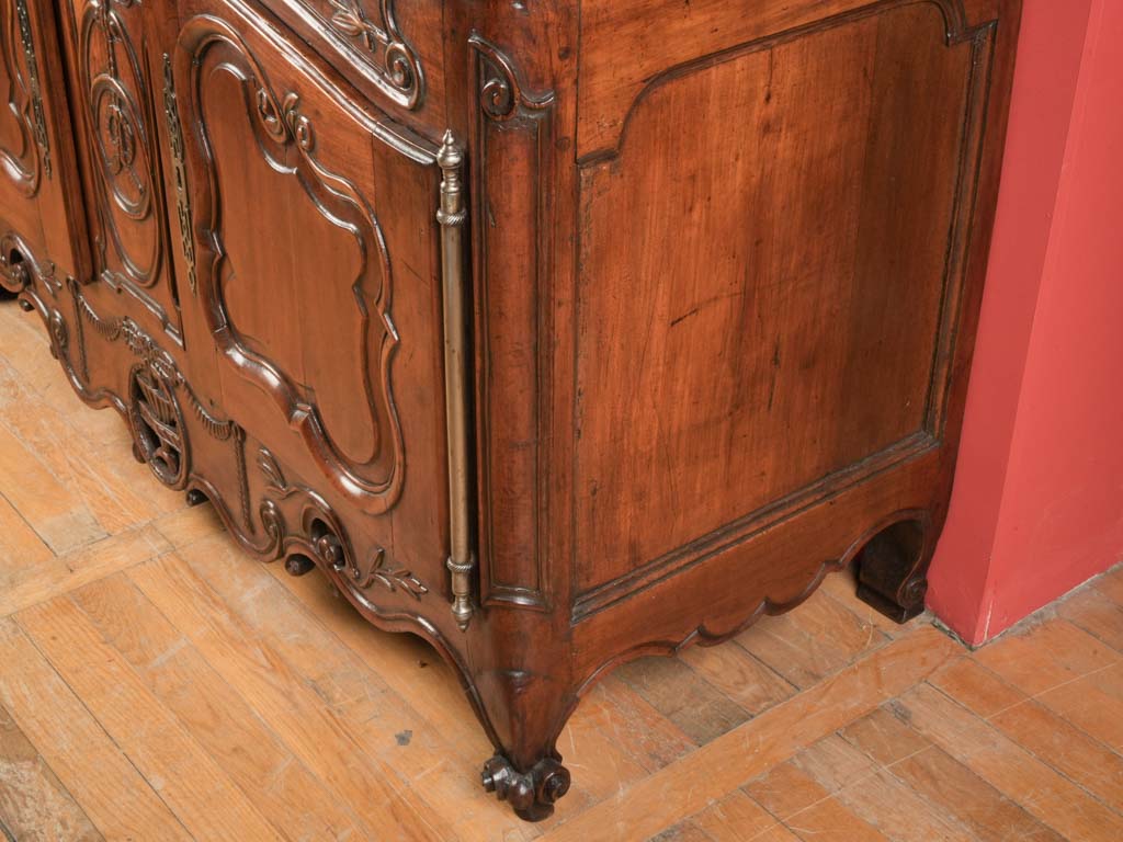 Charming cherrywood antique credenza