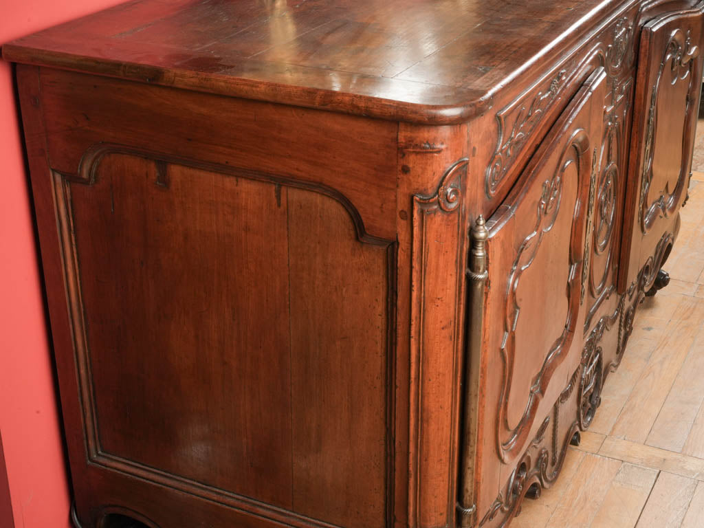 Sculpted-leg vintage French sideboard