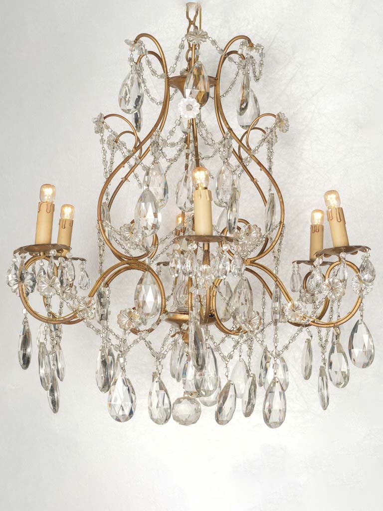 Ornate Murano Rococo Italian Chandelier