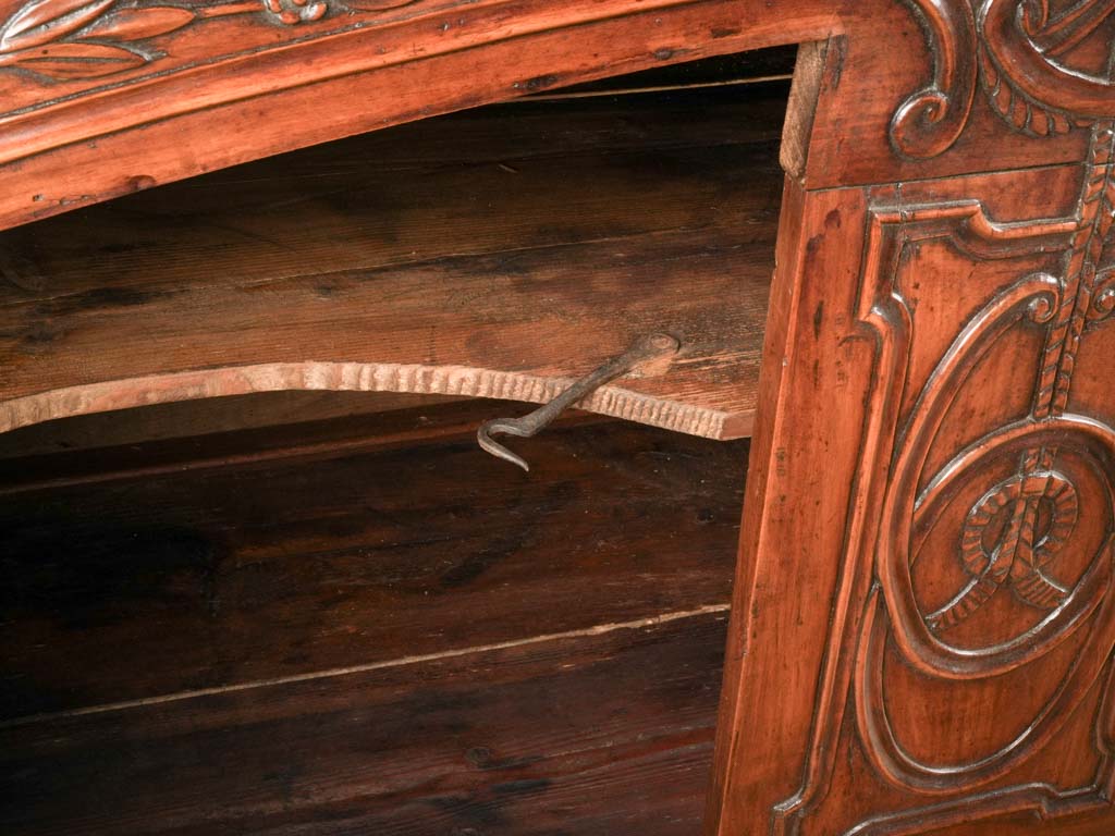 Refined hoof-footed walnut sideboard