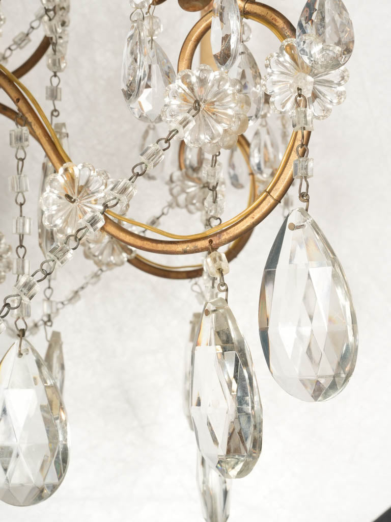 Luxurious 6-Light Murano Crystal Chandelier