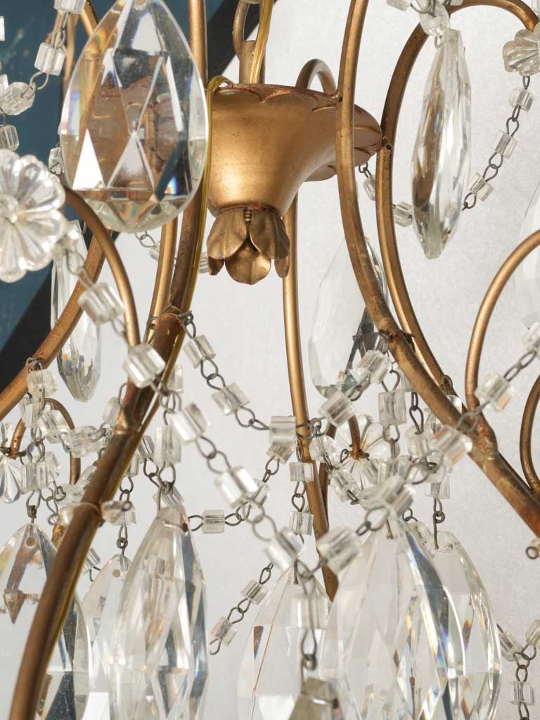 Exquisite Rococo Style Gold Chandelier