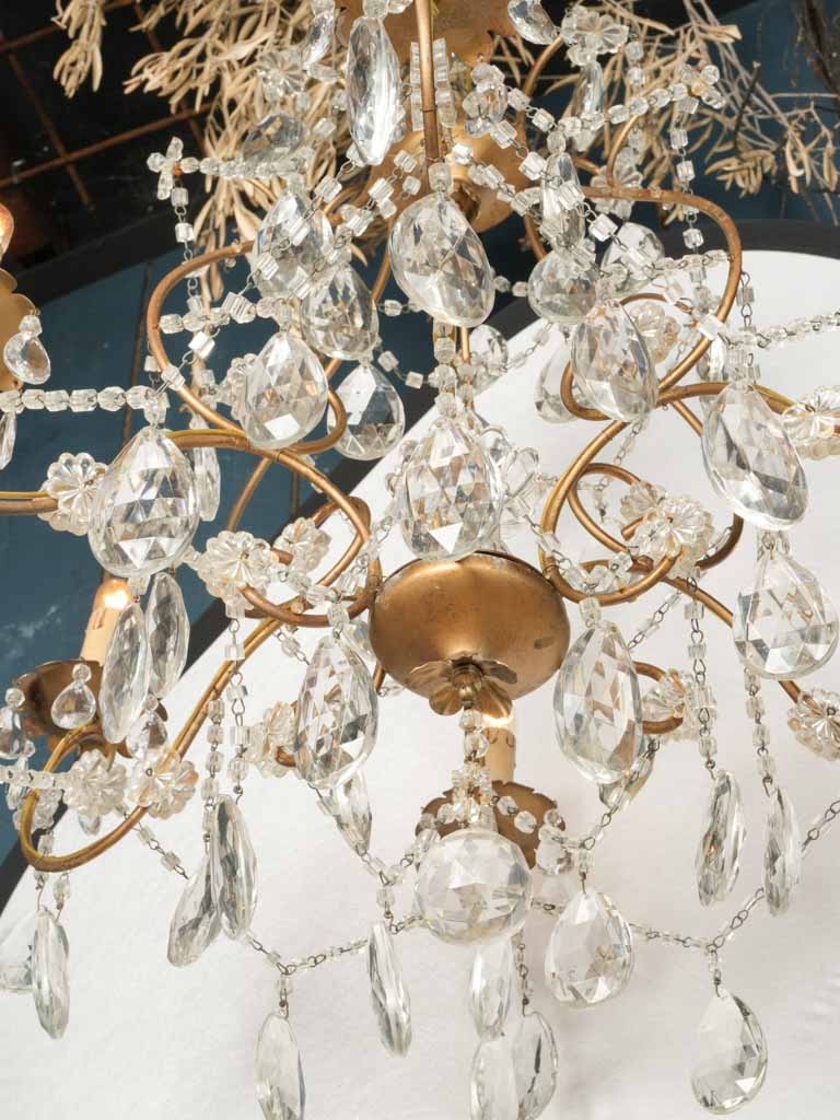 Regal 6-Light Rococo Italian Chandelier