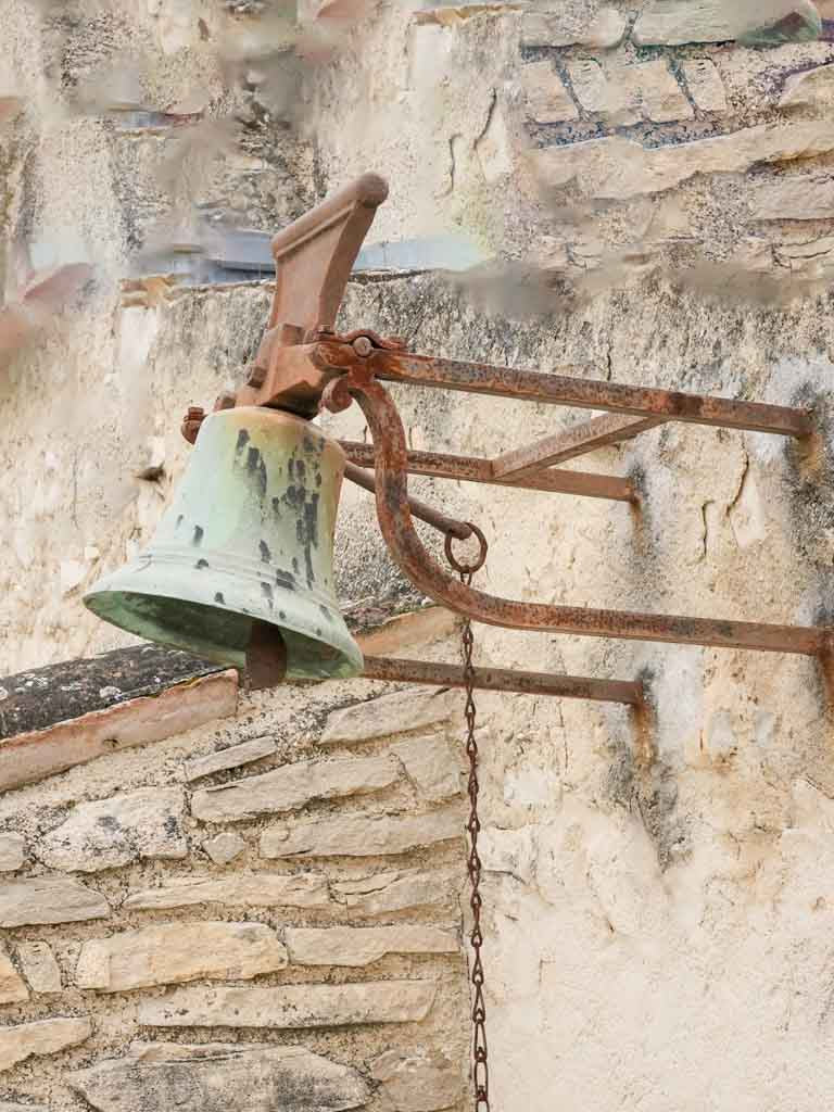 Rare rustic long chain bell