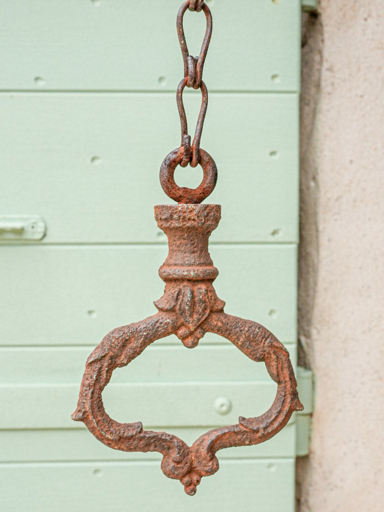 Aged French countryside dinner bell