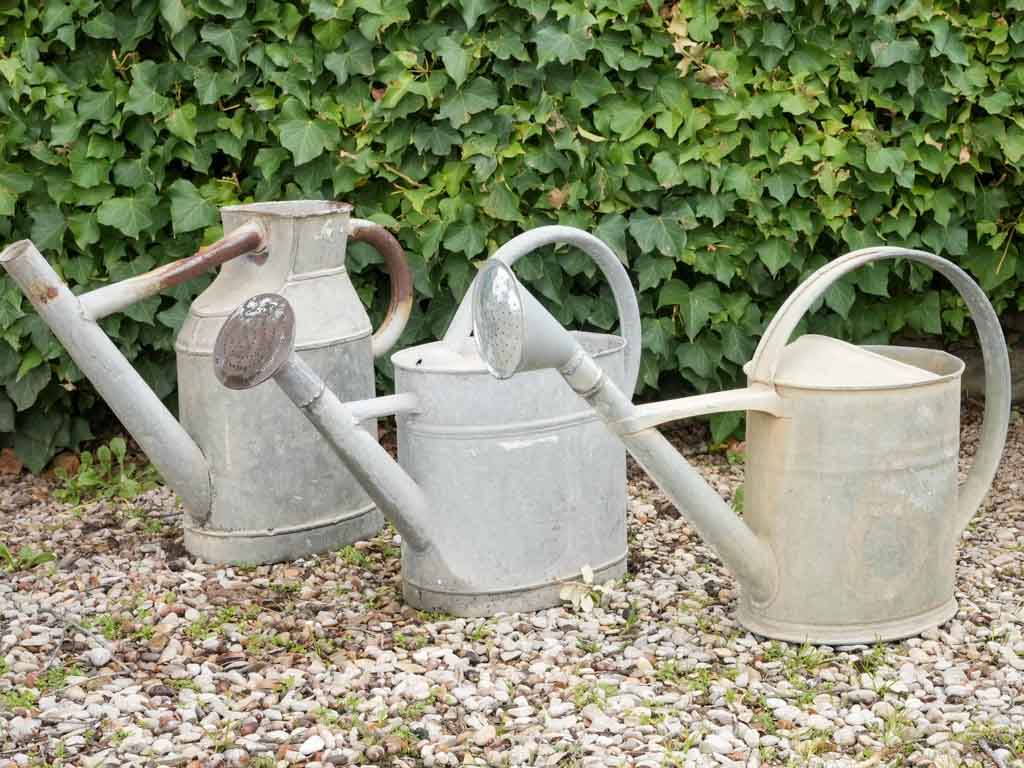 Weathered French country garden accessories