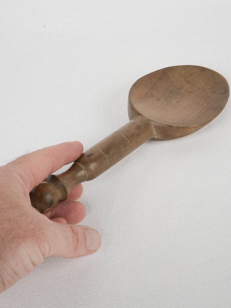 Rustic vintage cream ladle from Normandy