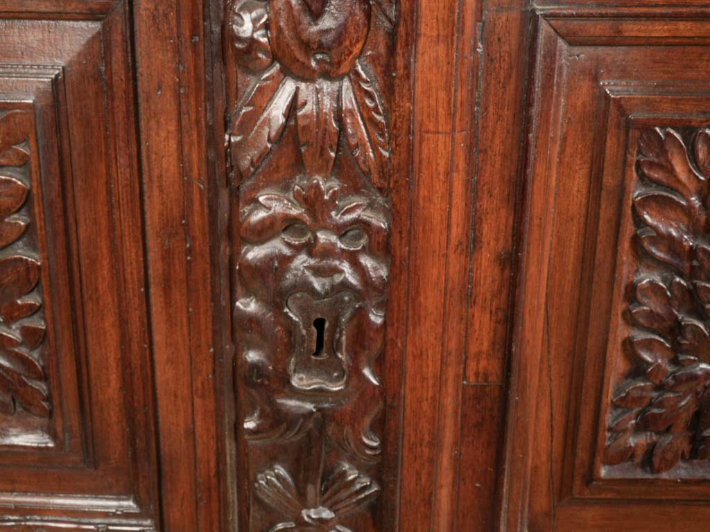 Authentic 17th-century marriage armoire  