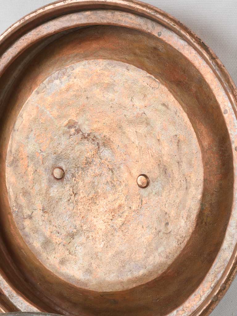 Traditional antique copper steaming pot