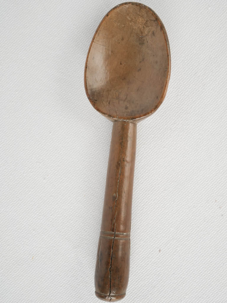 Hand-carved 19th-century cream ladle