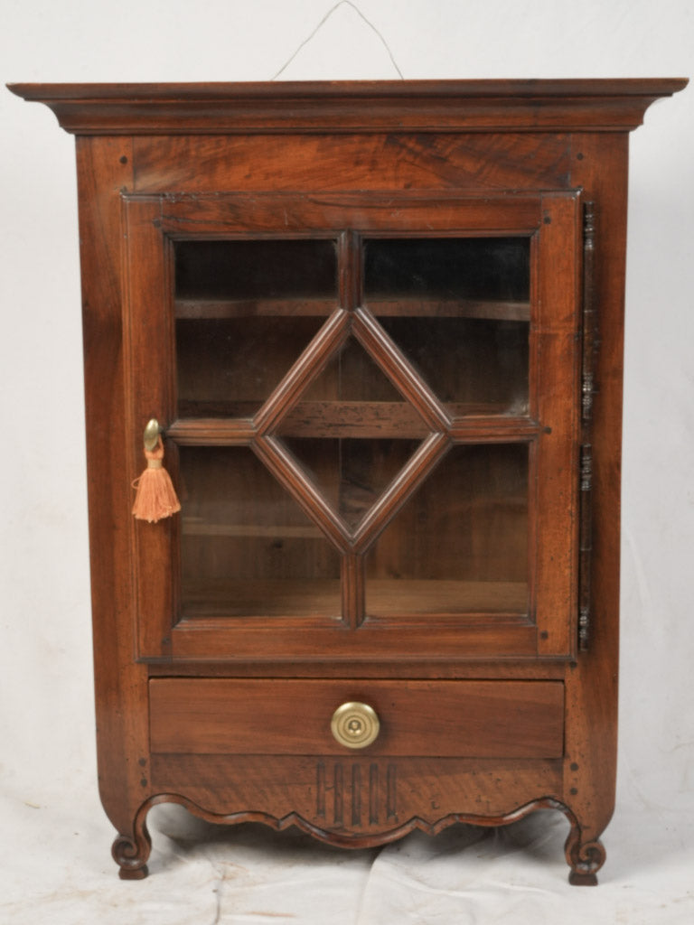 Aged French wooden cabinet  