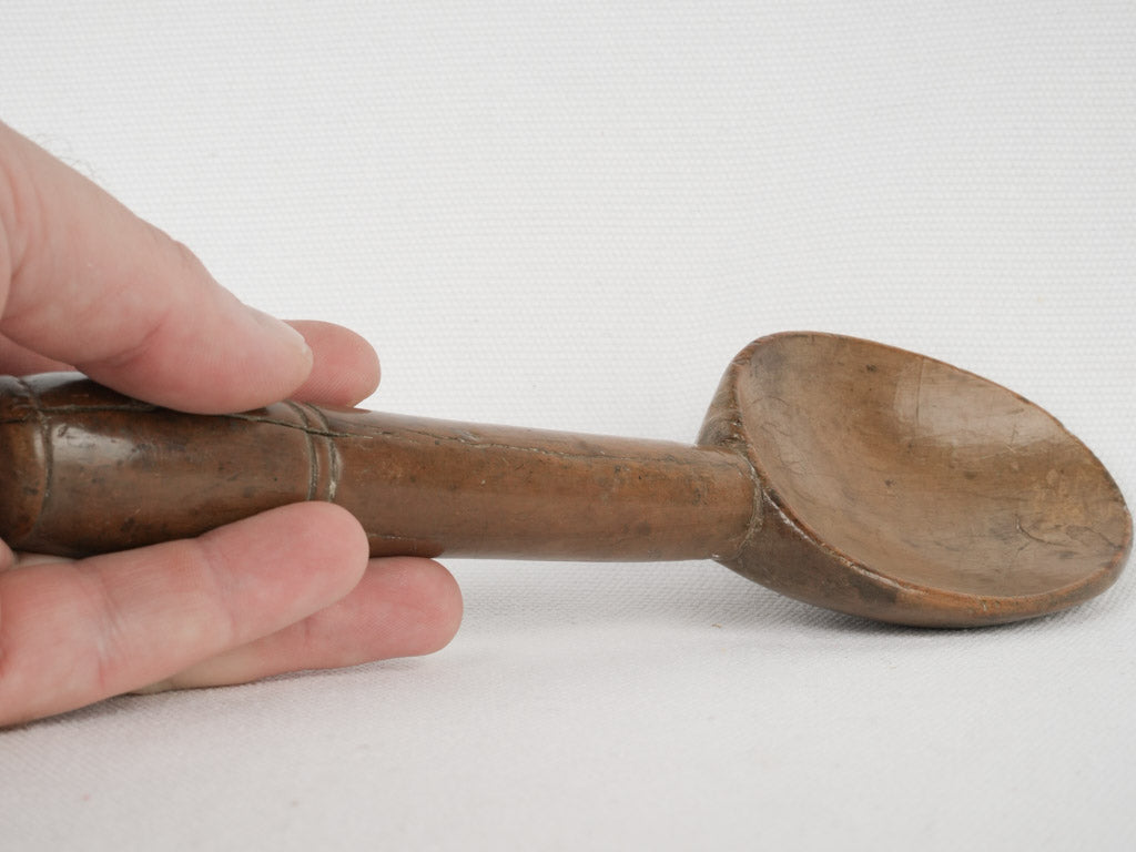 Antique fruitwood ladle from Normandy