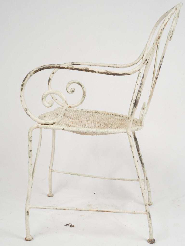 Romantic, 19th-century wrought iron chairs