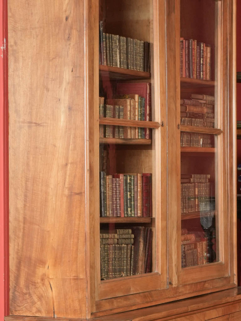 Antique French walnut bookcase