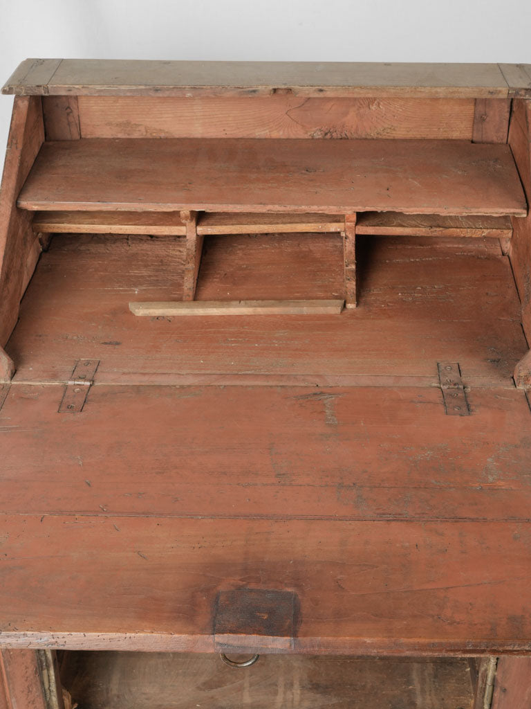 Rustic French painted walnut desk