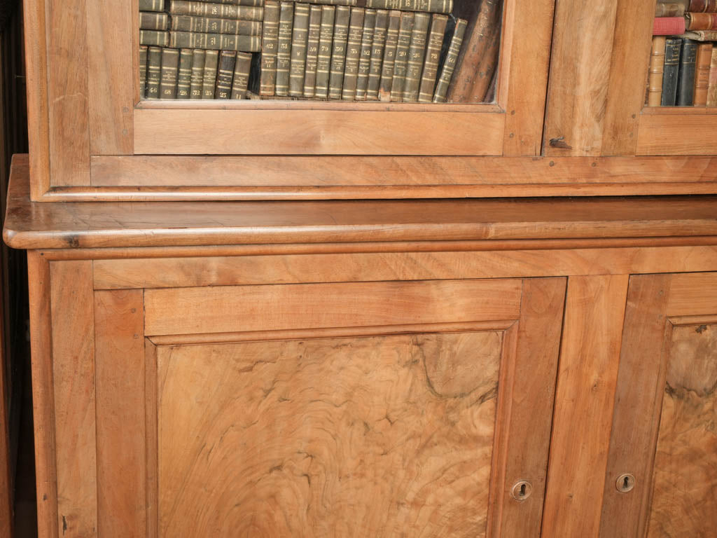 Sturdy wooden bookshelf armoire