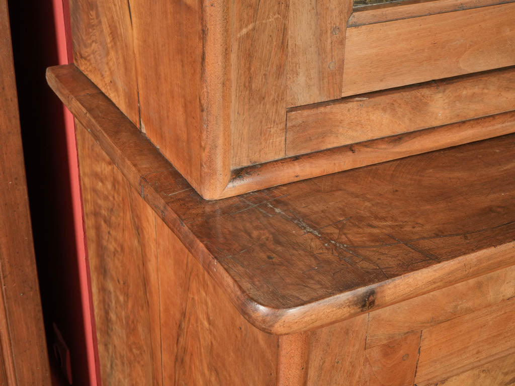 Richly figured walnut cabinet