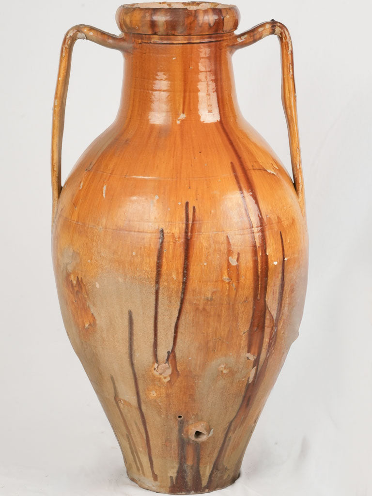 Sophisticated ocher-glazed Capasone Amphora