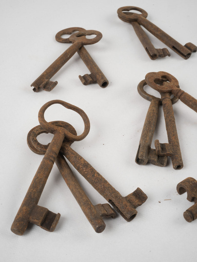 Ornate decorative French key collection