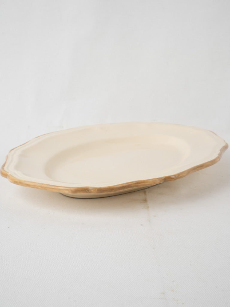 Ceramic brown artisan platter