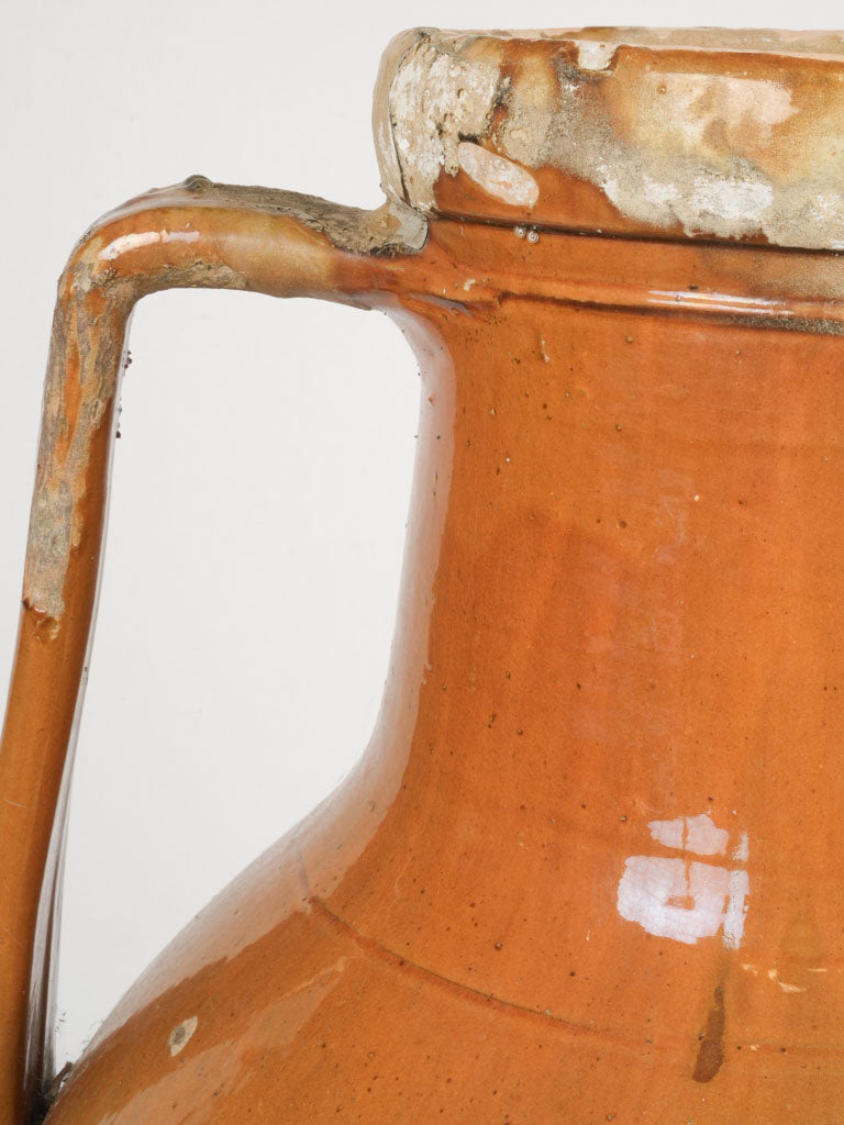 Rustic, 19th-century terracotta capasone amphora