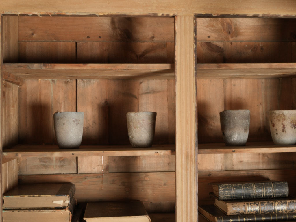 Delightful 19th-century pine vitrine