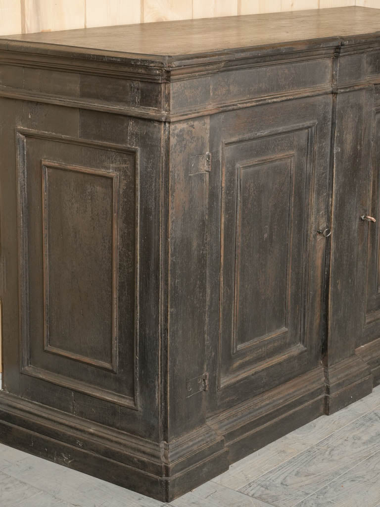 Aged walnut buffet cabinets from Italy