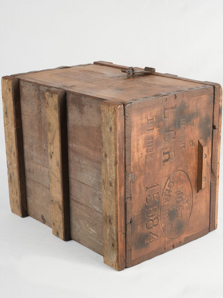 Opulent, aged Moët & Chandon wooden case