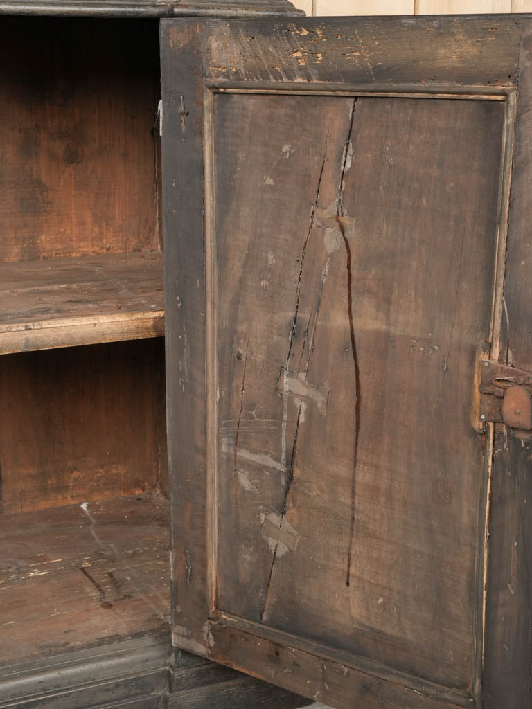 Aged walnut paneled Italian buffets