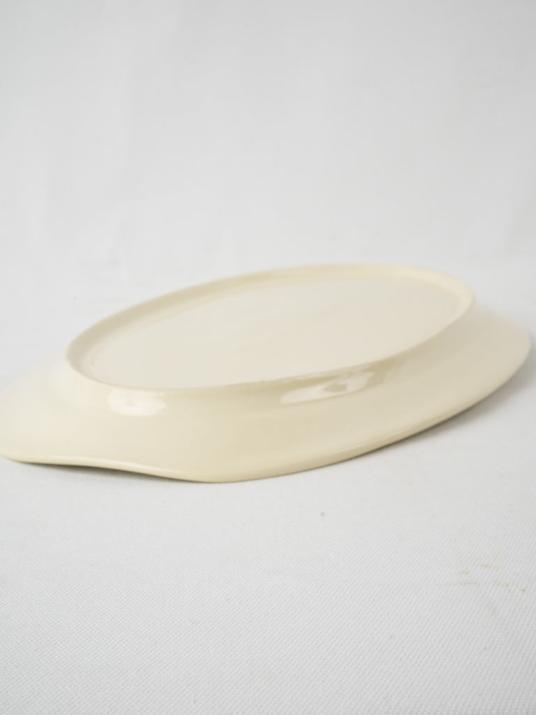 Oval rustic cream atelier serving platter