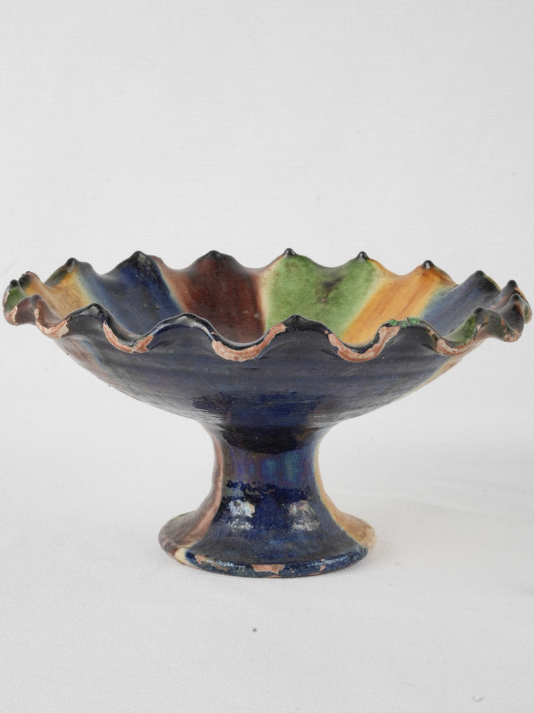 Antique French ceramic fruit bowl