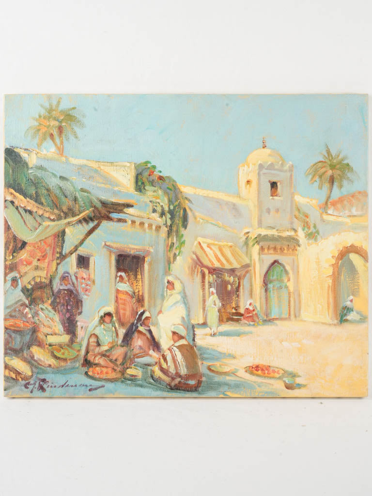 Vibrant Orientalist oil painting