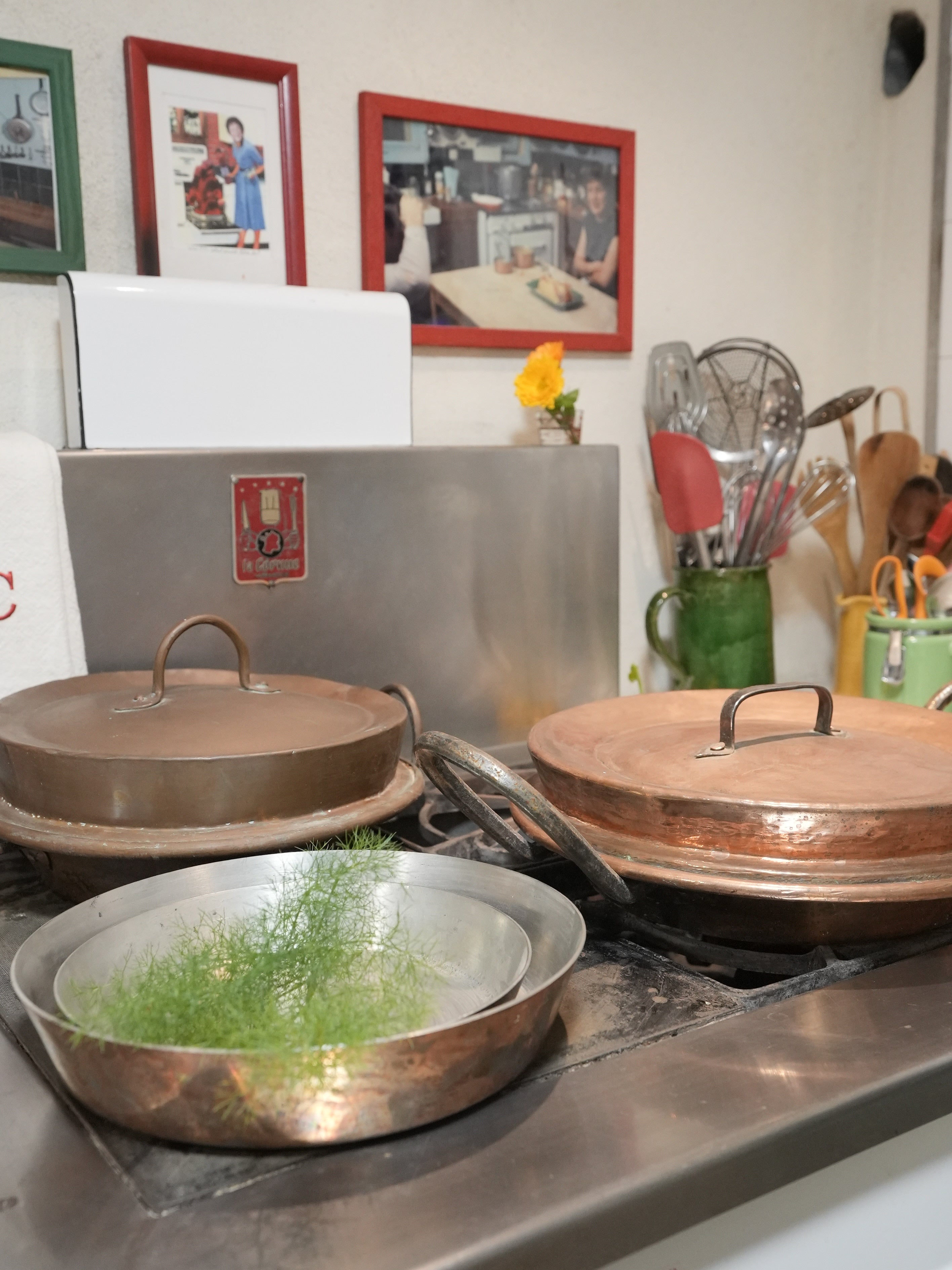 Vintage, 1800s, French, copper, steaming pot