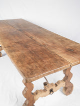 Large antique Spanish dining table - walnut 84¼" x 33½"