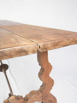 Large antique Spanish dining table - walnut 84¼" x 33½"