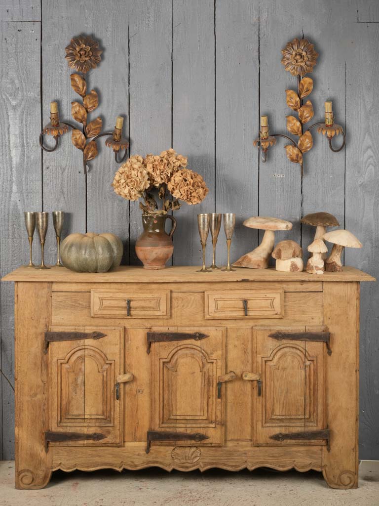 Antique Narrow French Sideboard in Chestnut