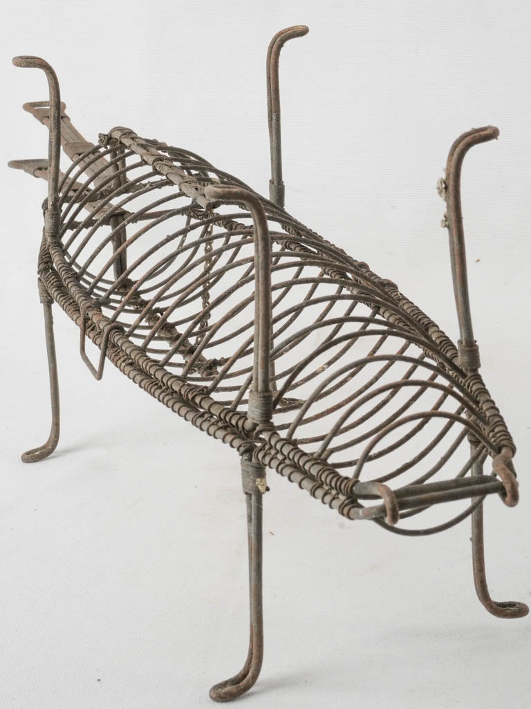 Authentic aged fish grilling rack