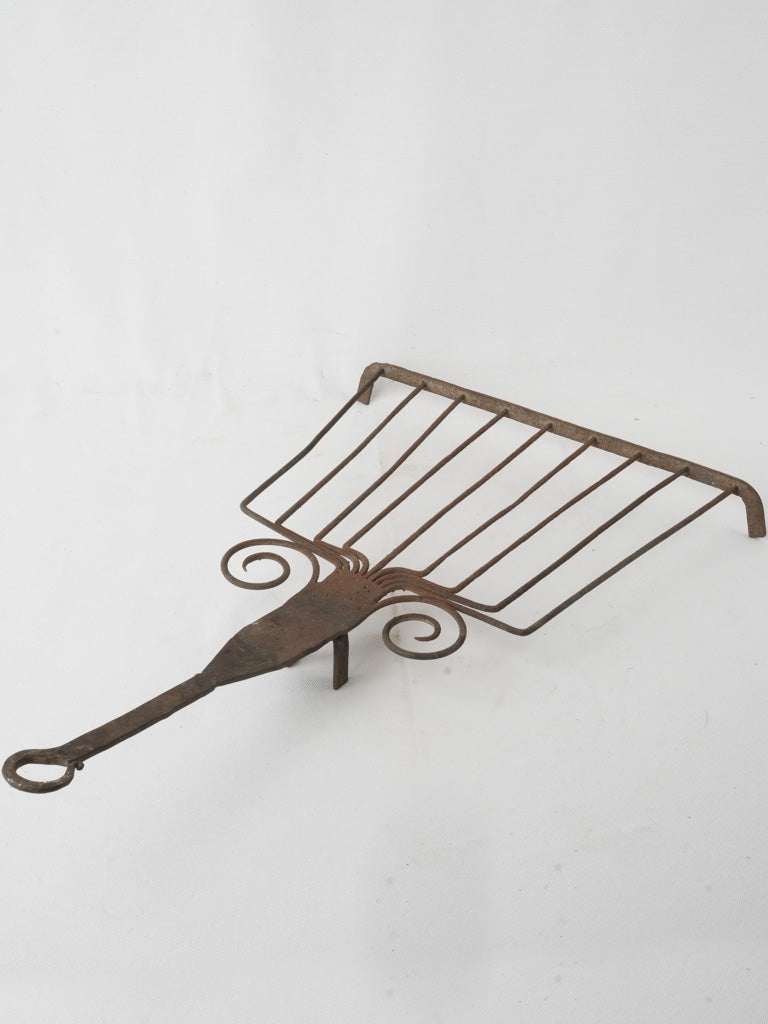 Antique wrought iron grill