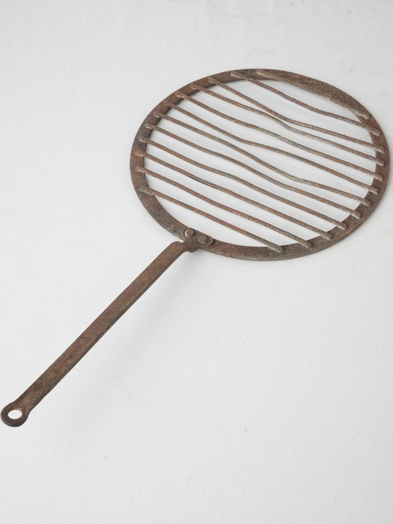 Antique French round grill for oven