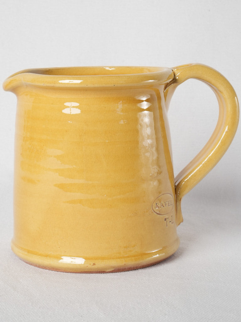 Rustic ocher Ravel terracotta pitcher