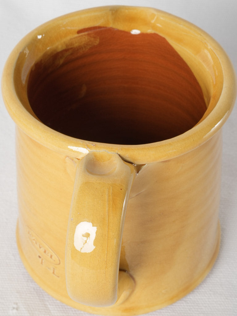 Distressed ocher Ravel terracotta pitcher